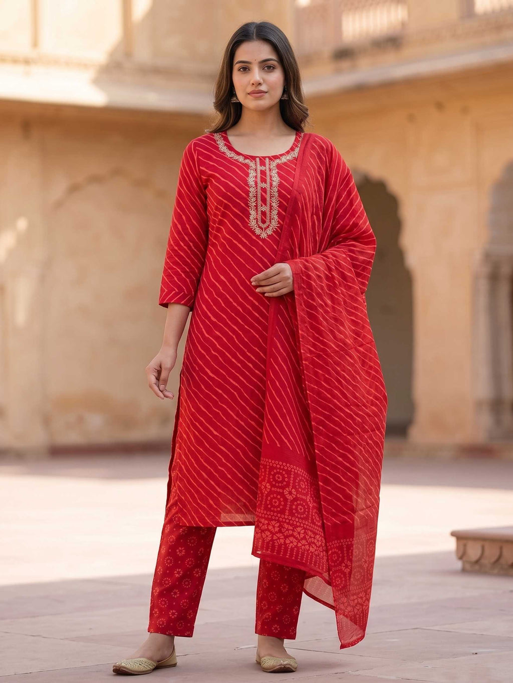 Laal Noor Kurti Set KST07