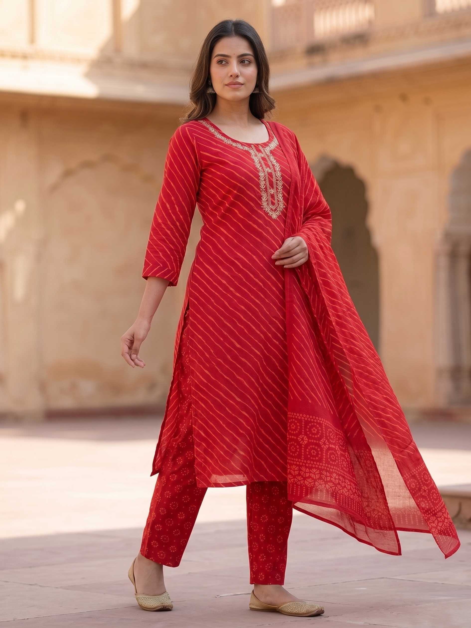 Laal Noor Kurti Set KST07