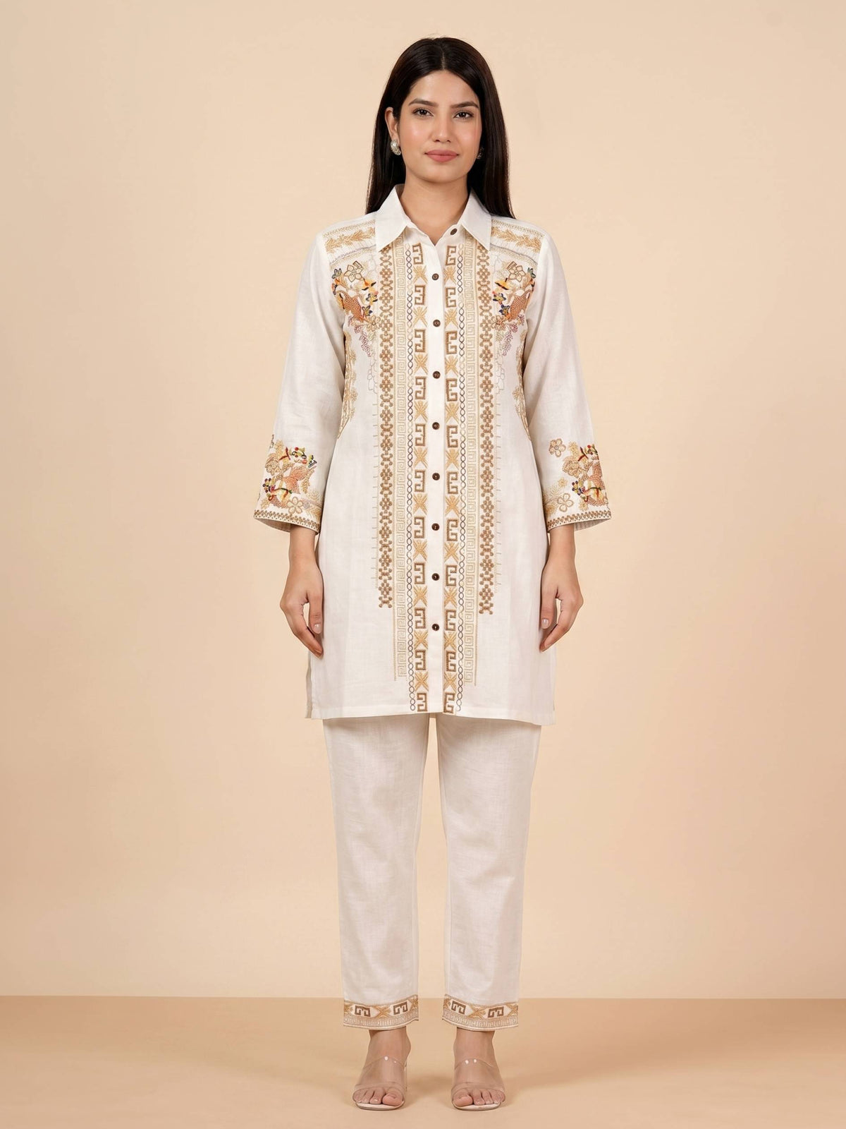 Mehr Ivory Co-ord Set COS04