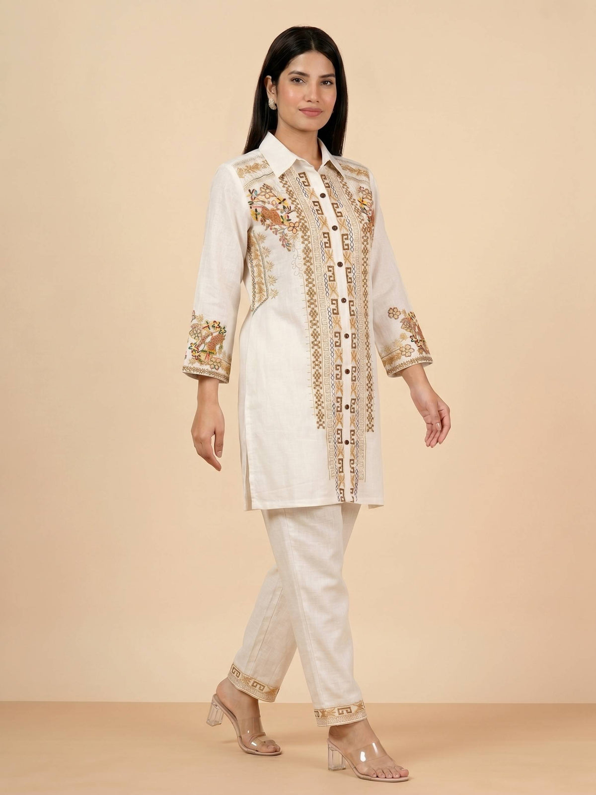 Mehr Ivory Co-ord Set COS04