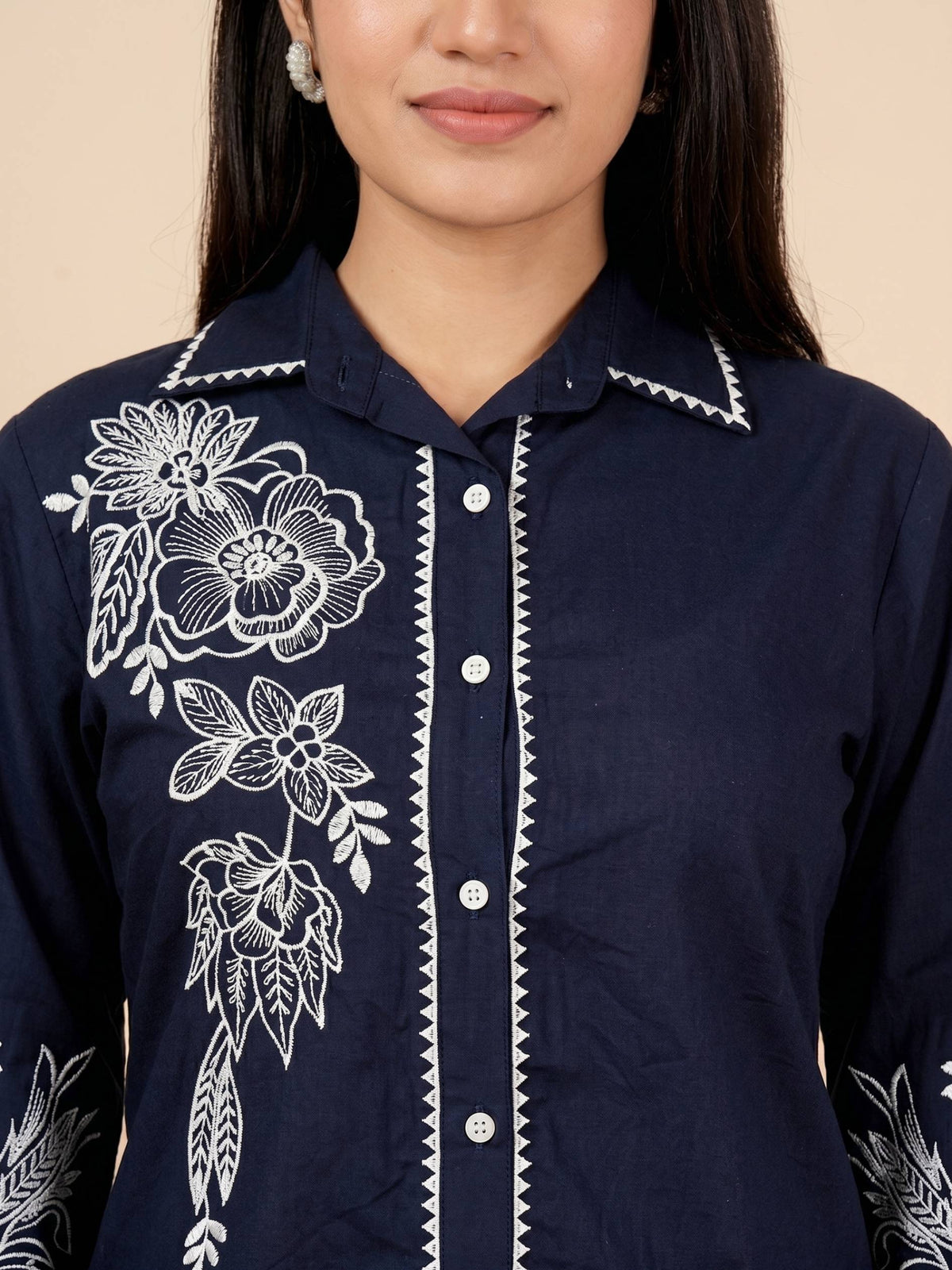 Navy Bloom Co-ord Set COS01