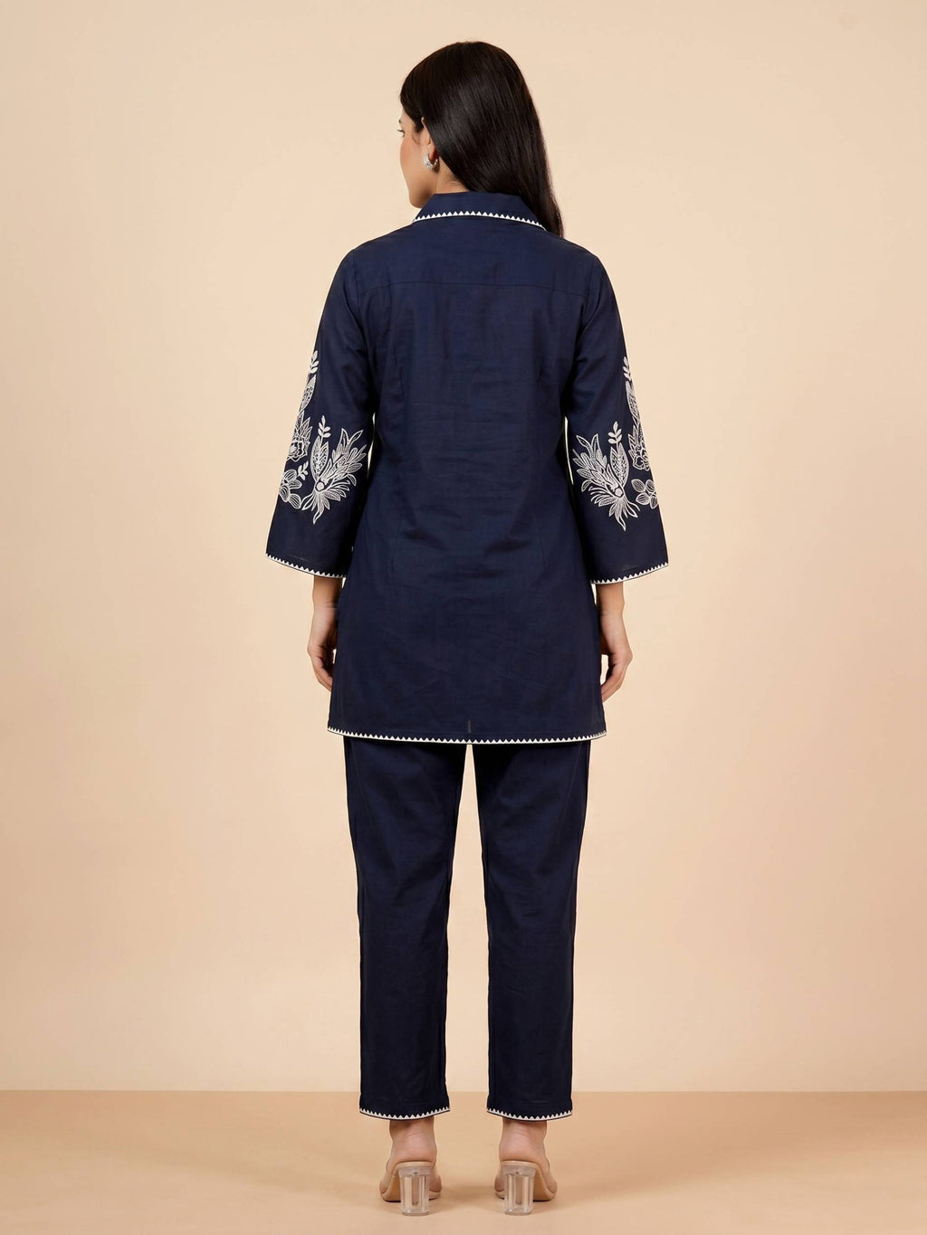 Navy Bloom Co-ord Set COS01