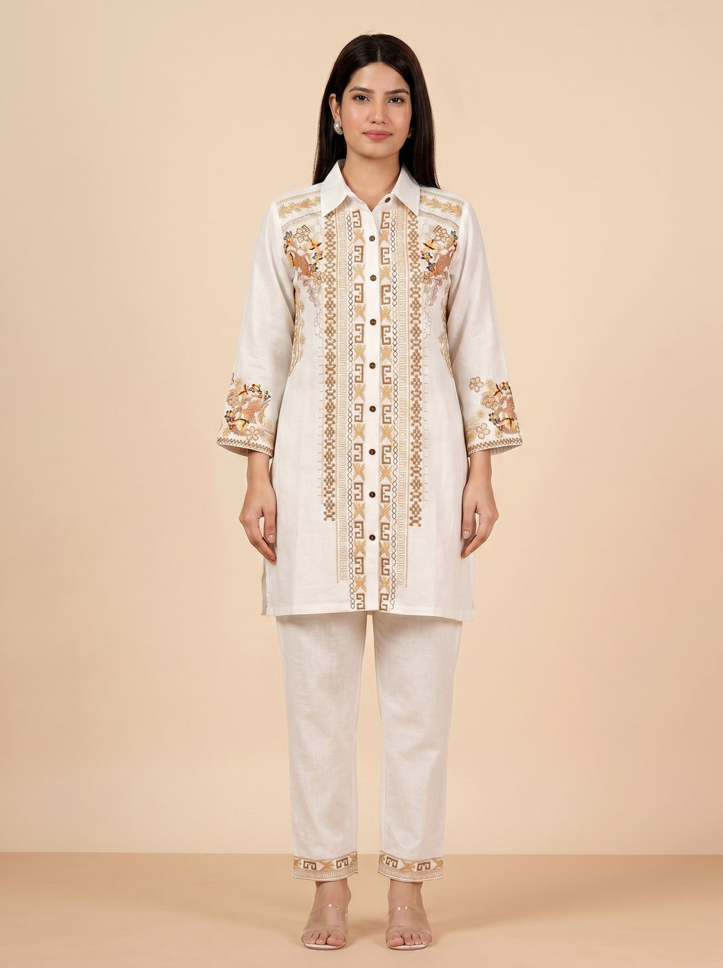 Mehr Ivory Co-ord Set COS04