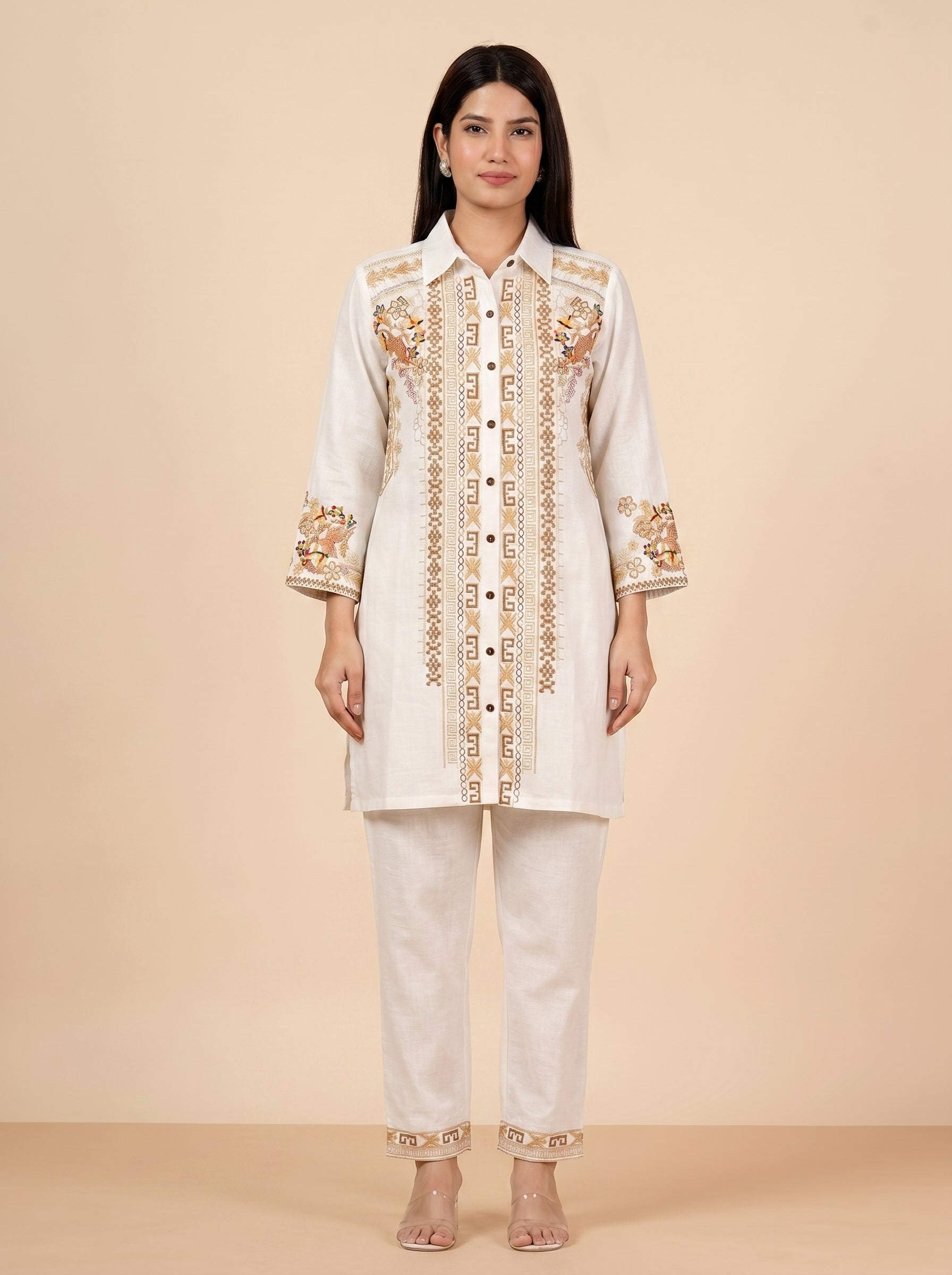 Mehr Ivory Co-ord Set COS04