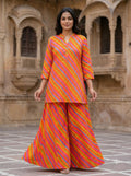 Kesari Leher Leheriya Coord Set COS08