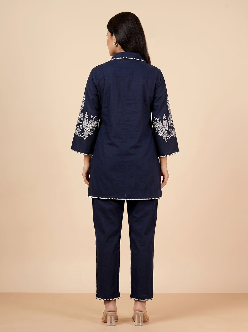 Navy Bloom Co-ord Set COS01