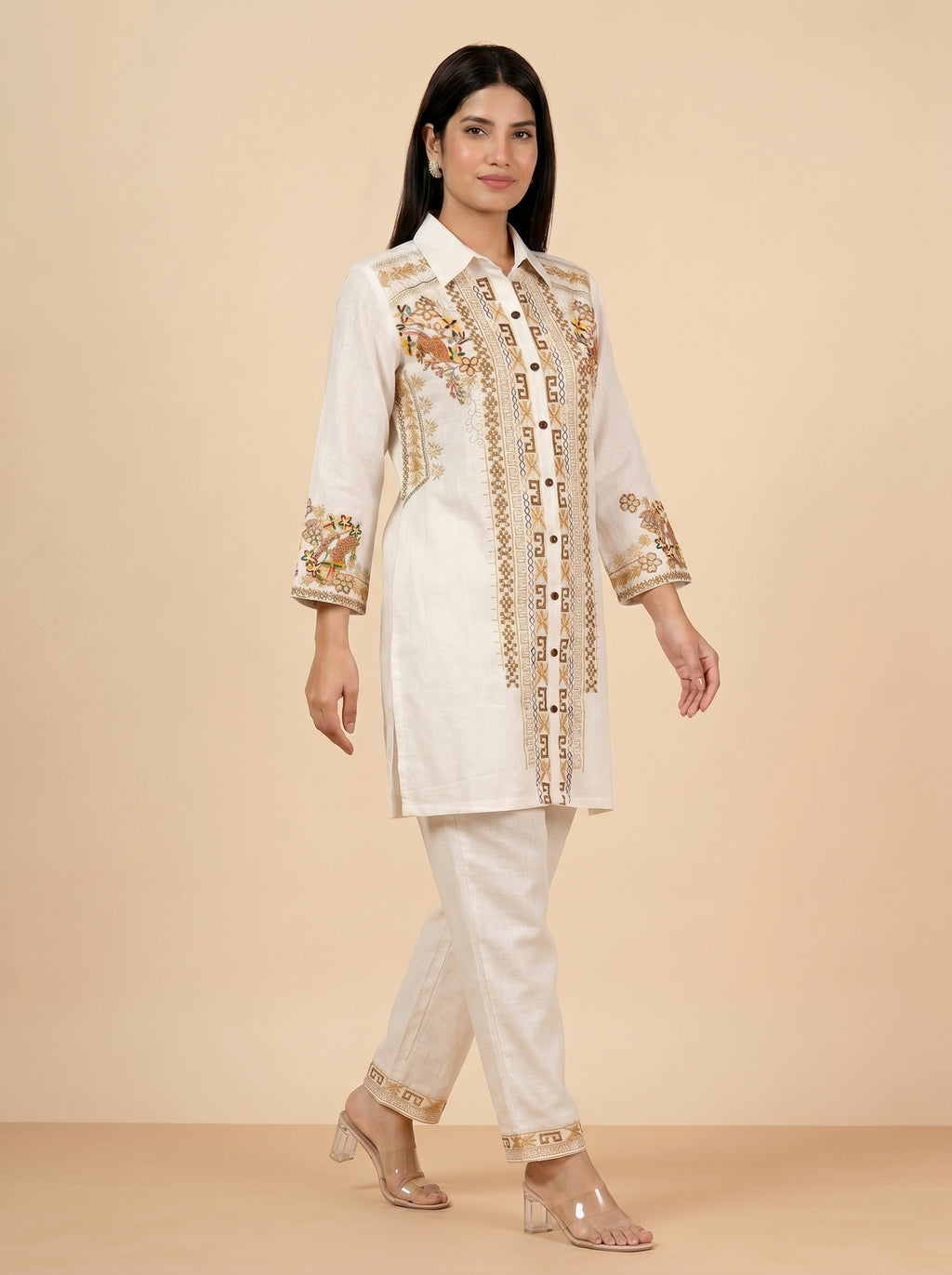 Mehr Ivory Co-ord Set COS04