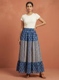 Indigo Folk Long Skirt SKT01