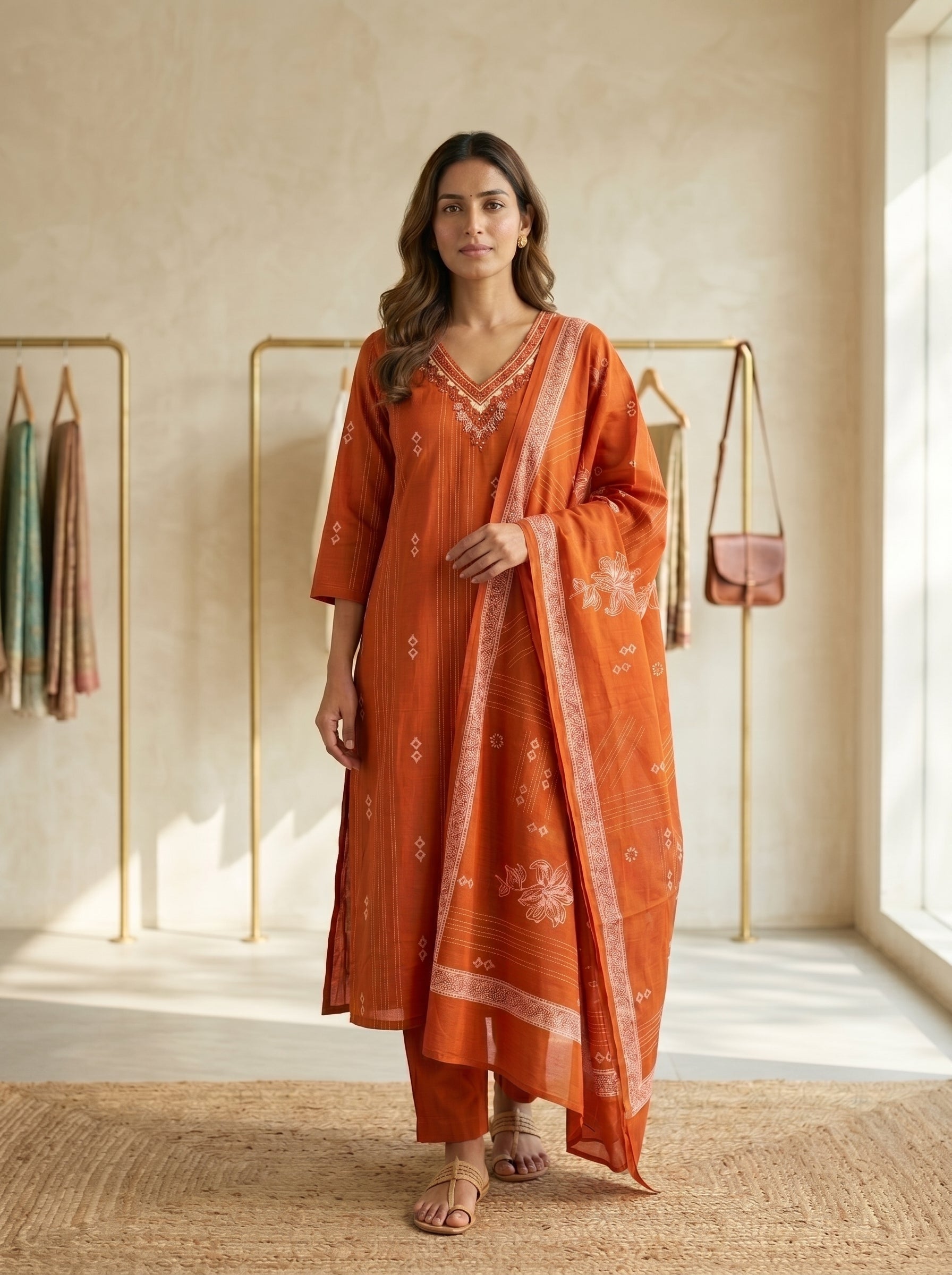 3 Piece pure cotton suit